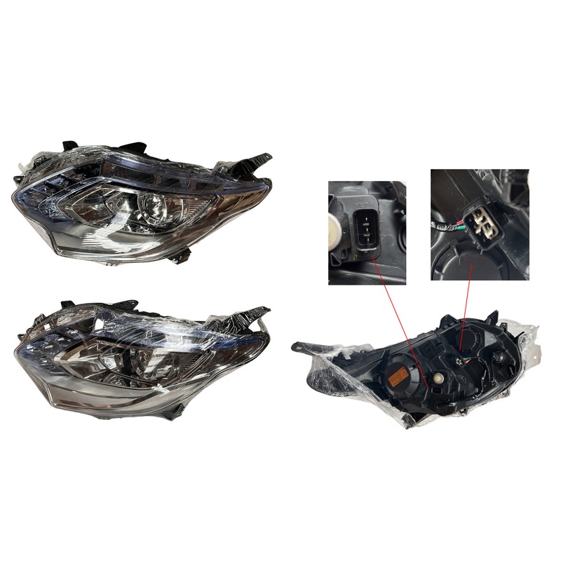 Mitsubishi Triton MQ 2015-2018 Headlight Left Hand Side Chrome Projector