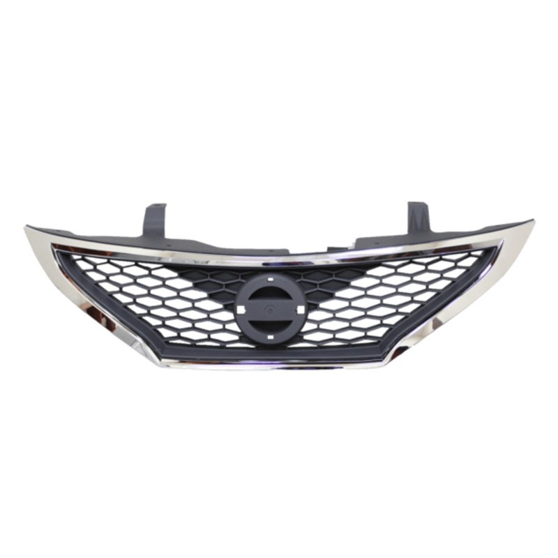 Nissan Pulsar C12 03/2013-04/2016 Front Grille Black & Chrome Hatchback