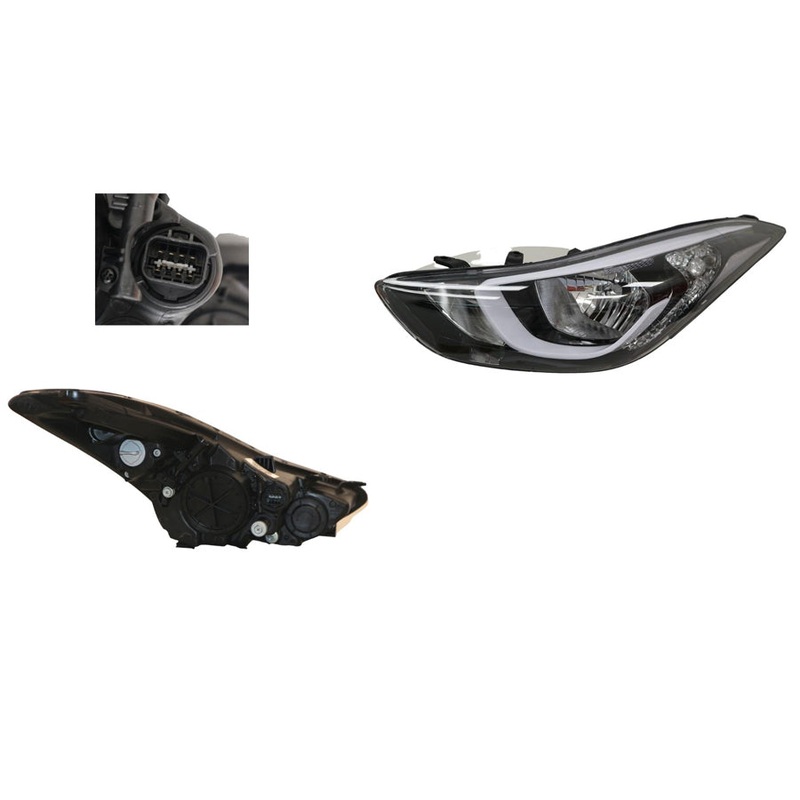 Hyundai Elantra MD 10/2013-11/2015 Headlight Left Hand Side