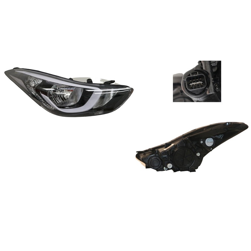 Hyundai Elantra MD 10/2013-11/2015 Headlight Right Hand Side