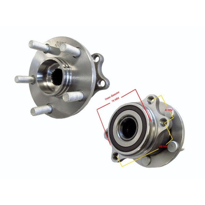 Subaru XV G4X GP 01/2012-04/2017 Rear Wheel Hub