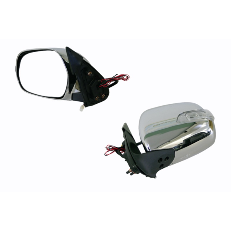 Toyota Hiace TRH KDH 03/2005-11/2013 Door Mirror Left Hand Side Chrome LED