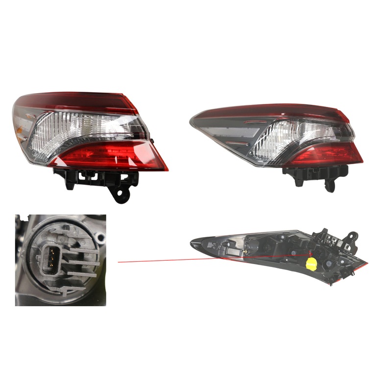 Toyota Camry ASV70 GSV70 Series 1 2017-01/2021 Outer Tail Light Left Hand Side No LED