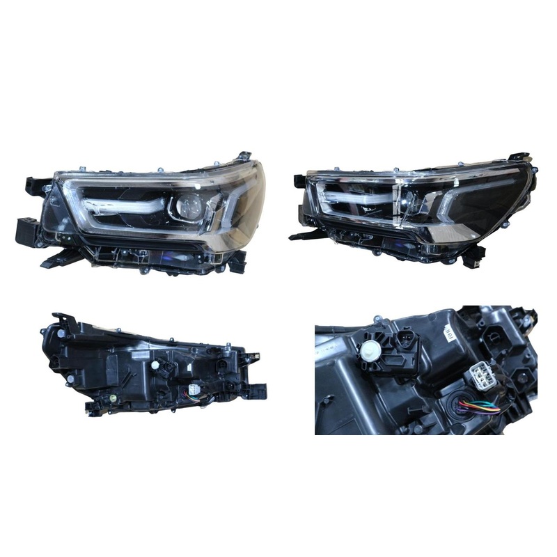 Toyota Hilux WORKMATE SR SR HI-RIDER 4WD 2020-Onwards Headlight Left Hand Side Chrome LED Type