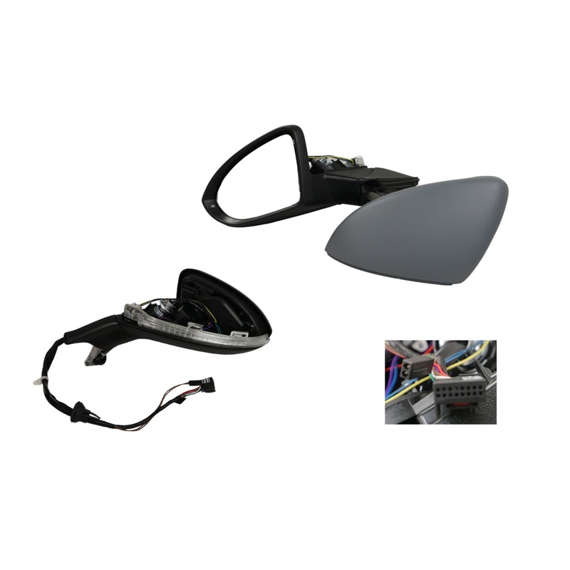 Volkswagen Golf MK7 02/2017-Onwards Door Mirror Left Hand Side 2 x Plugs