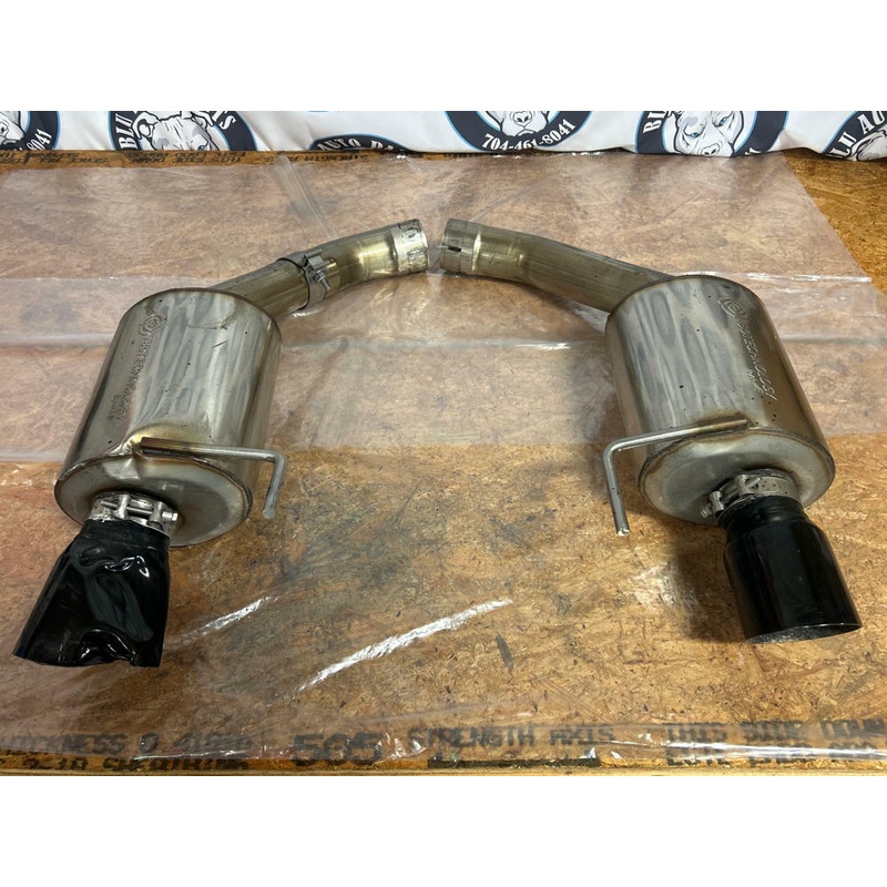 2015-17 Ford Mustang AWE Touring Edition Mufflers Pair Damaged LH RH 253