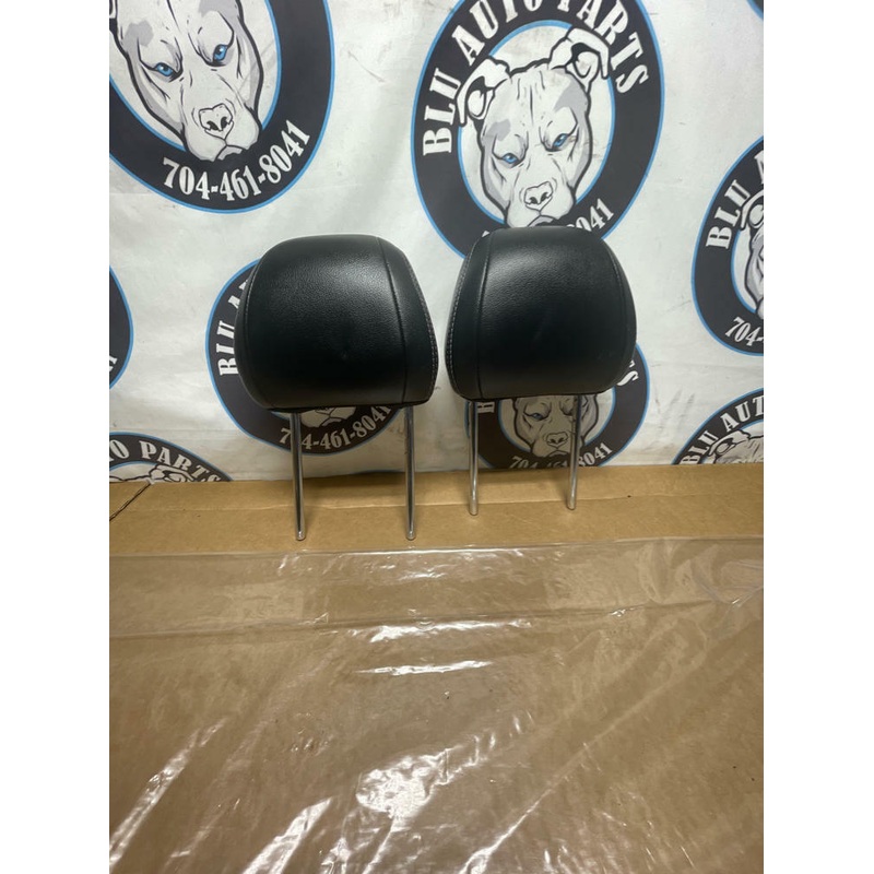 2015-23 Ford Mustang Leather Head Rest Pair LH RH 244