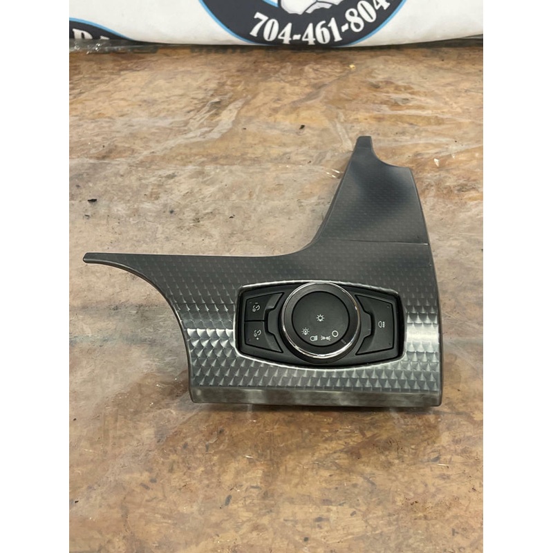 2015-23 Ford Mustang Head Light Knob & Trim Brushed Metal 265