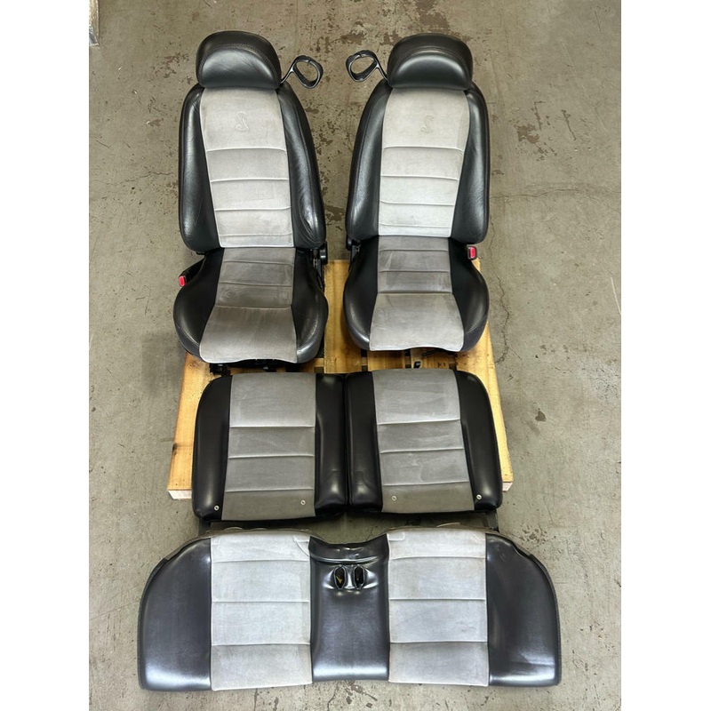 2003-04 Ford Mustang SVT Cobra Coupe Seats Medium Grey Inserts 68k Miles