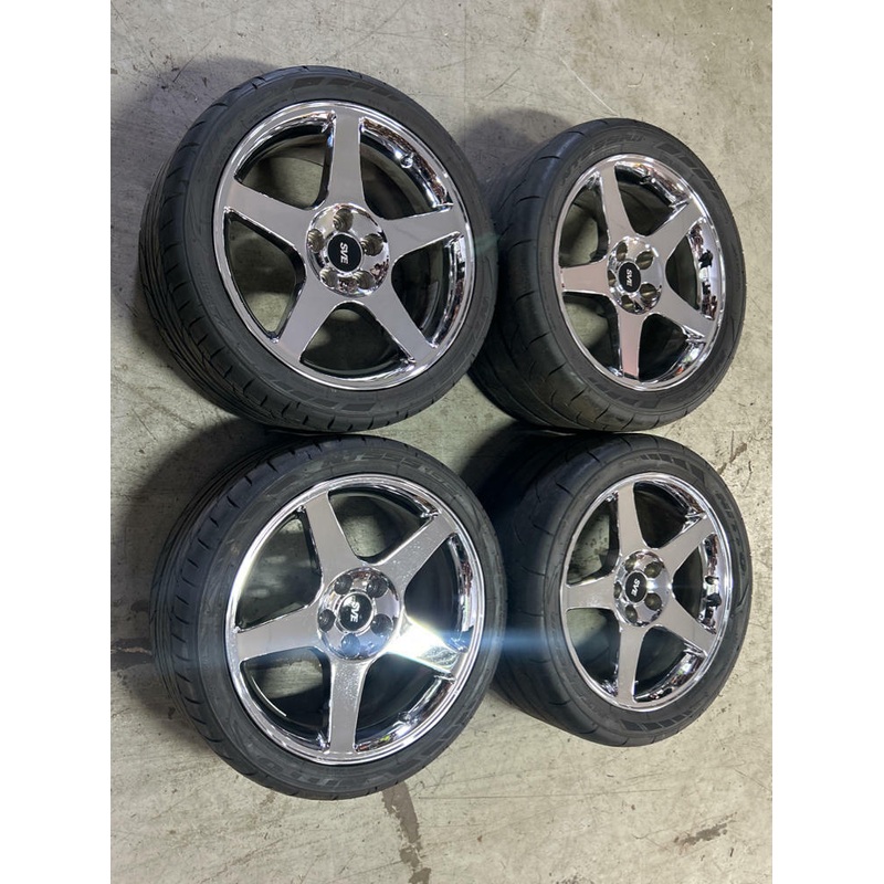 2003-04 Ford Mustang SVT Cobra Style 18″ SVE 18×9 18×10 Nitto Tires