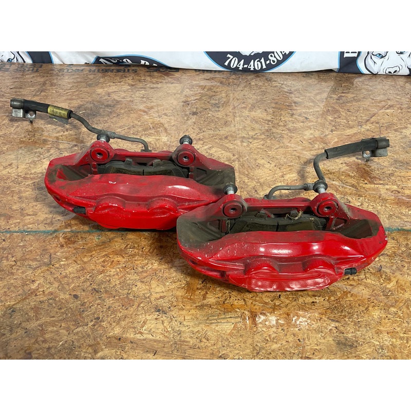 2015-17 Ford Mustang GT Base Model Front Brake Calipers- Painted Red 264