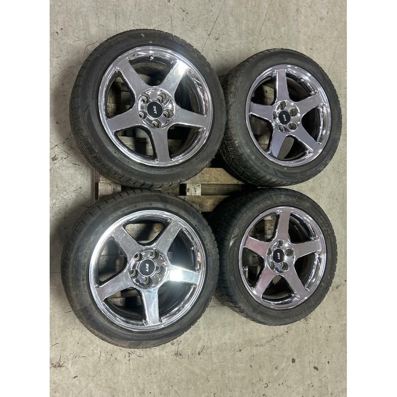 2003-04 Ford Mustang SVT Cobra Replica 17″ Chrome 17×9, 17×10.5 Wheels 272