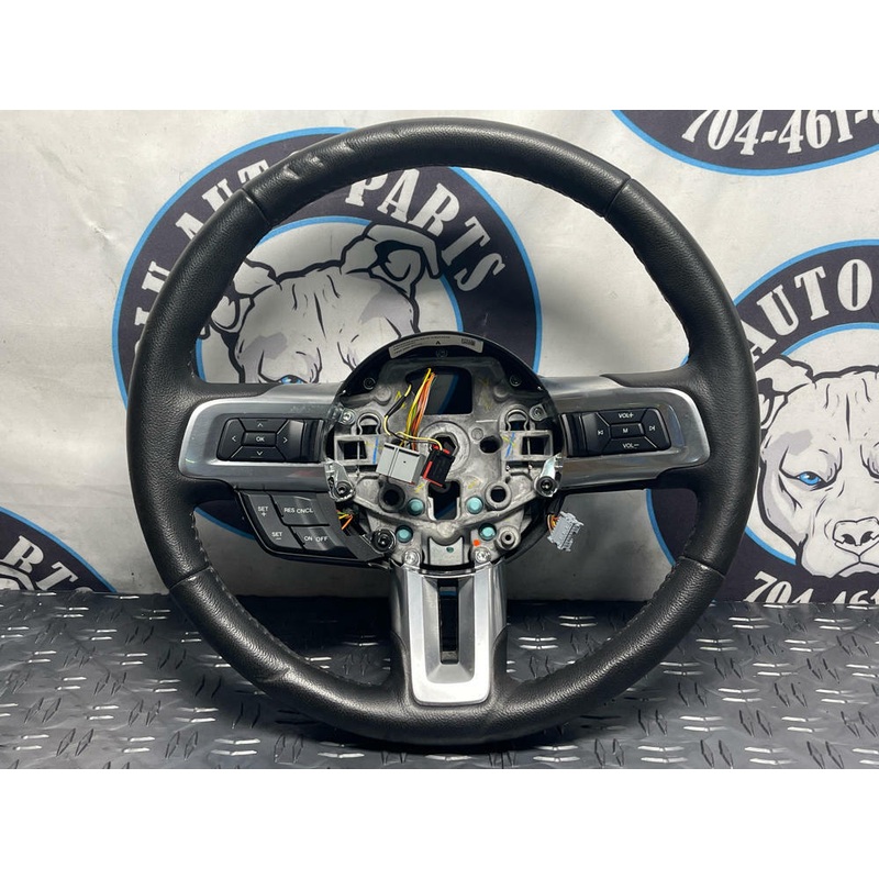 2015-17 Ford Mustang GT Premium Leather Steering Wheel- HEATED, M/T 269