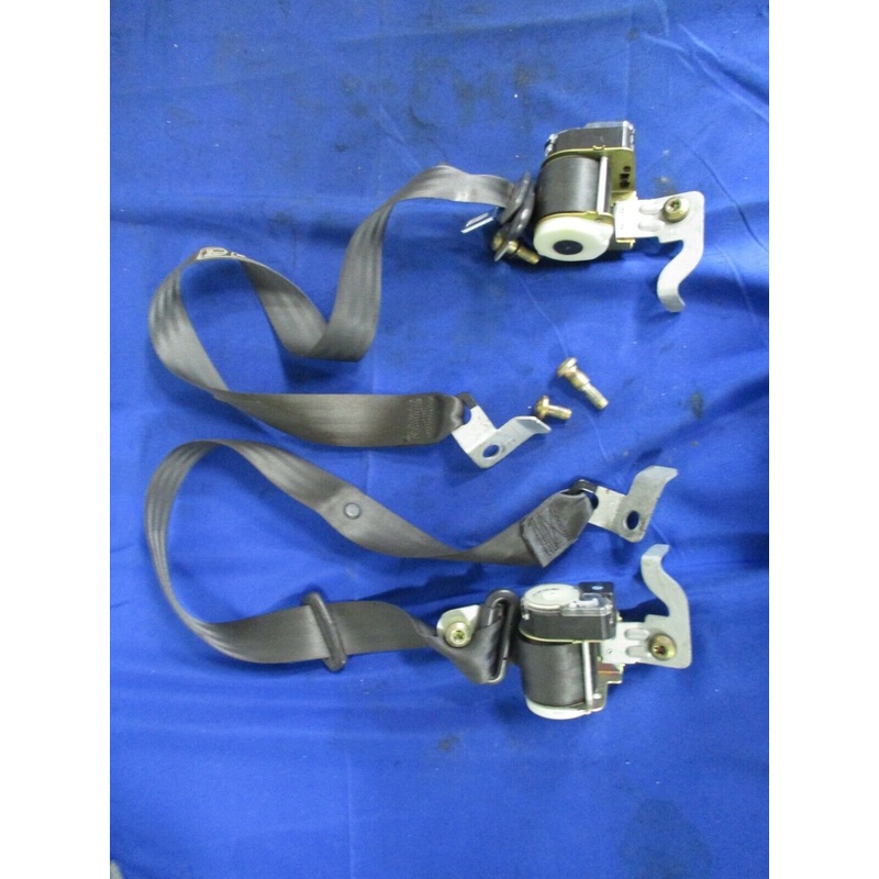 1999-2004 Ford Mustang Seatbelts Dark Charcoal Rear Coupe Set BM