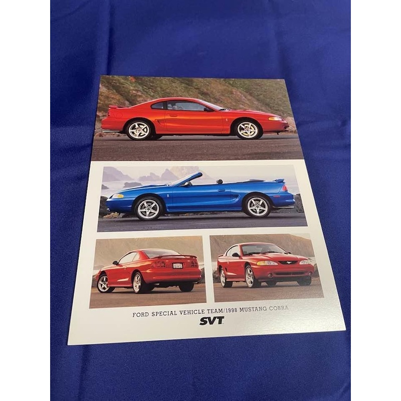 1998 SVT Cobra Dealer Card