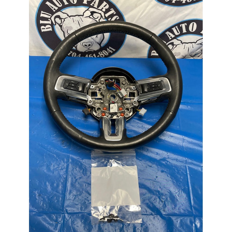 2015-23 Ford Mustang GT Steering Wheel w/ Shift Paddles Leather 190