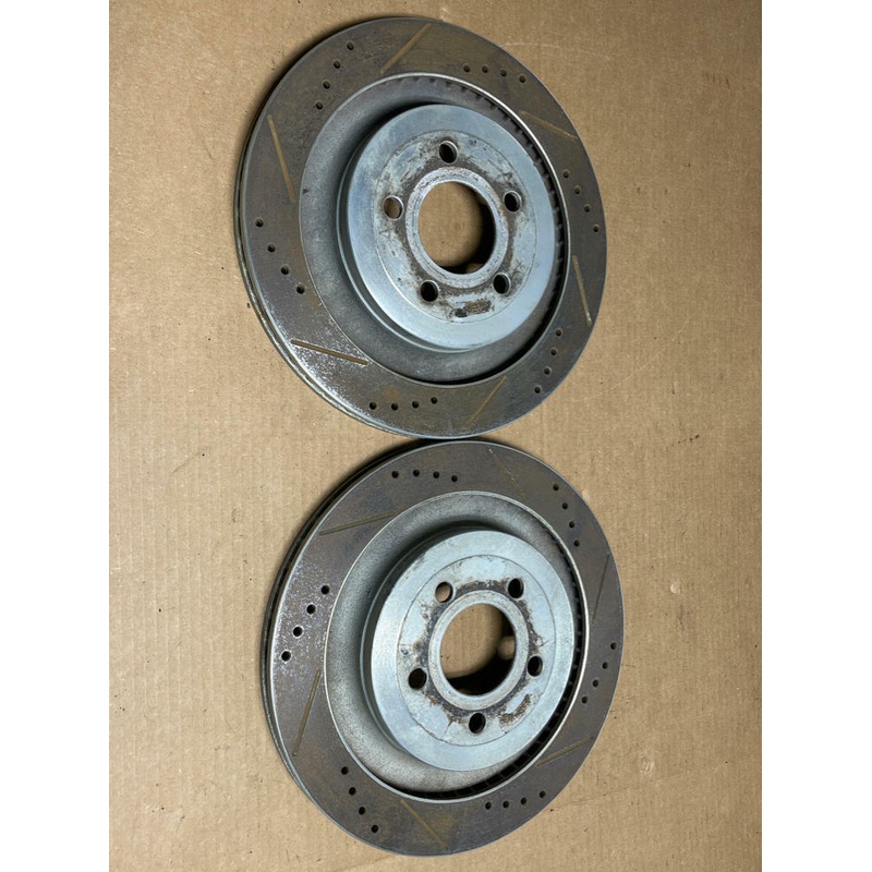 2015-23 Ford Mustang Rear Brake Rotors Pair 195
