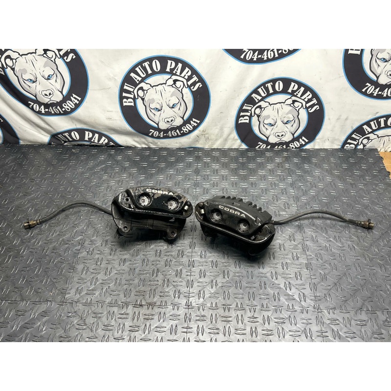 2003-04 Ford Mustang SVT Cobra Front Calipers, Bracket, Lines, & Hardware 273