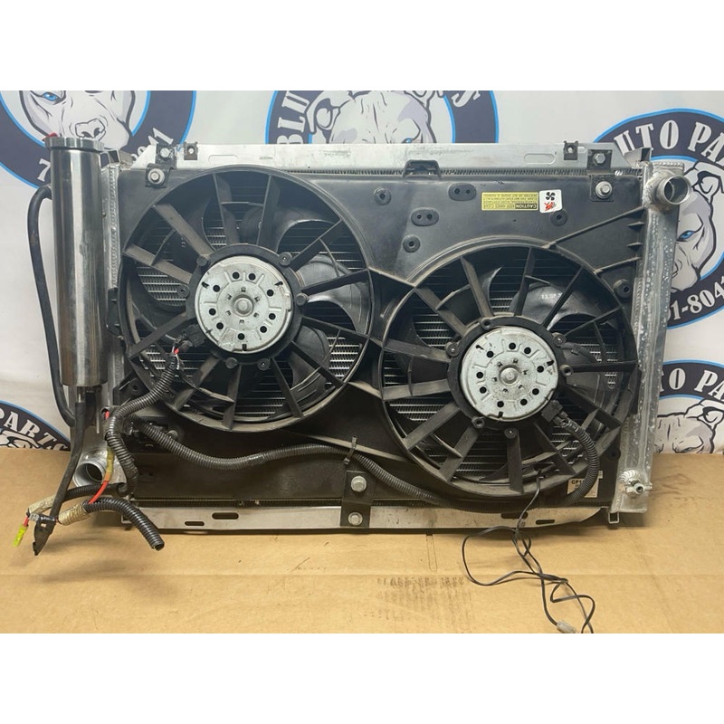 1987-93 Ford Mustang GT Custom Radiator & Dual Fan Shroud 201