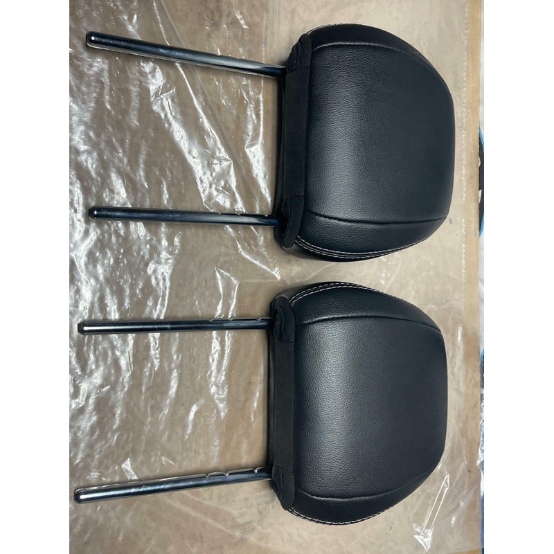 2015-23 Ford Mustang Leather Front Seat Head Rest Pair 212