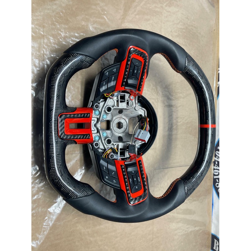 2015-17 Ford Mustang GT Aftermarket Carbon Fiber Steering Wheel w/ Paddles 227