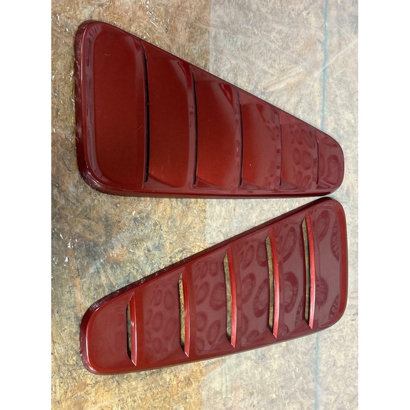 2011-14 Ford Mustang Quarter Window Covers (RR-Ruby Red) 231
