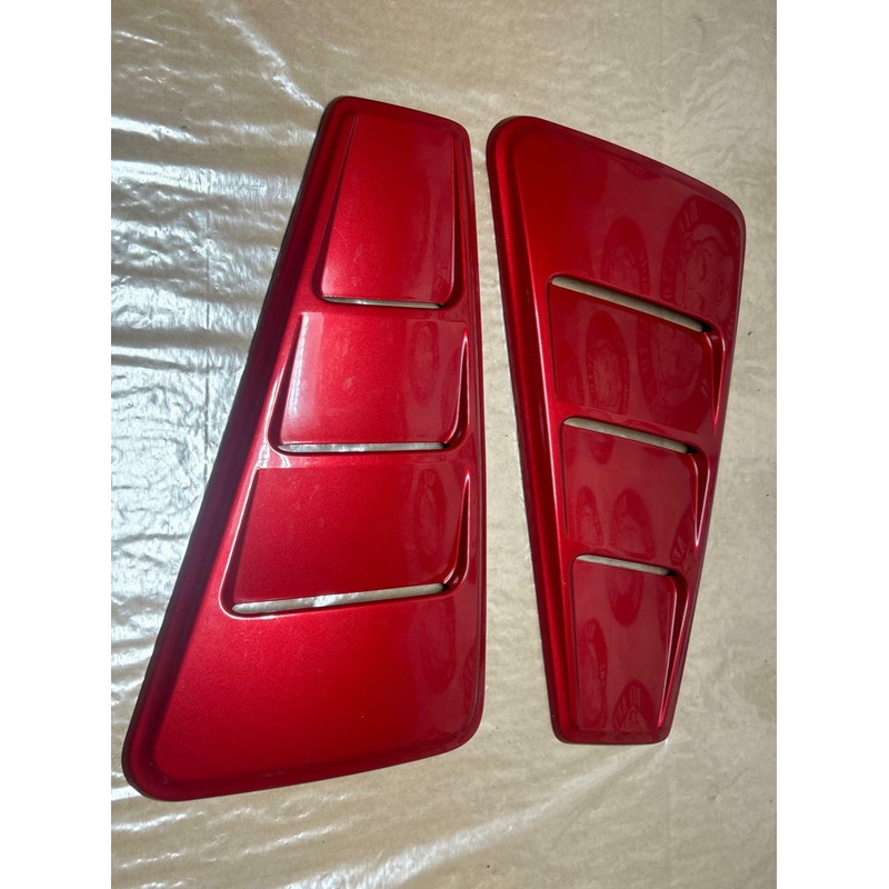 2013-14 Ford Mustang Quarter Window Covers RZ Candy Red 232