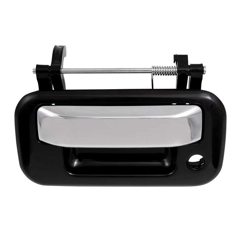 Black & Chrome Tailgate Handle fits F150 Super Duty Explorer Sport Trac Mark LT