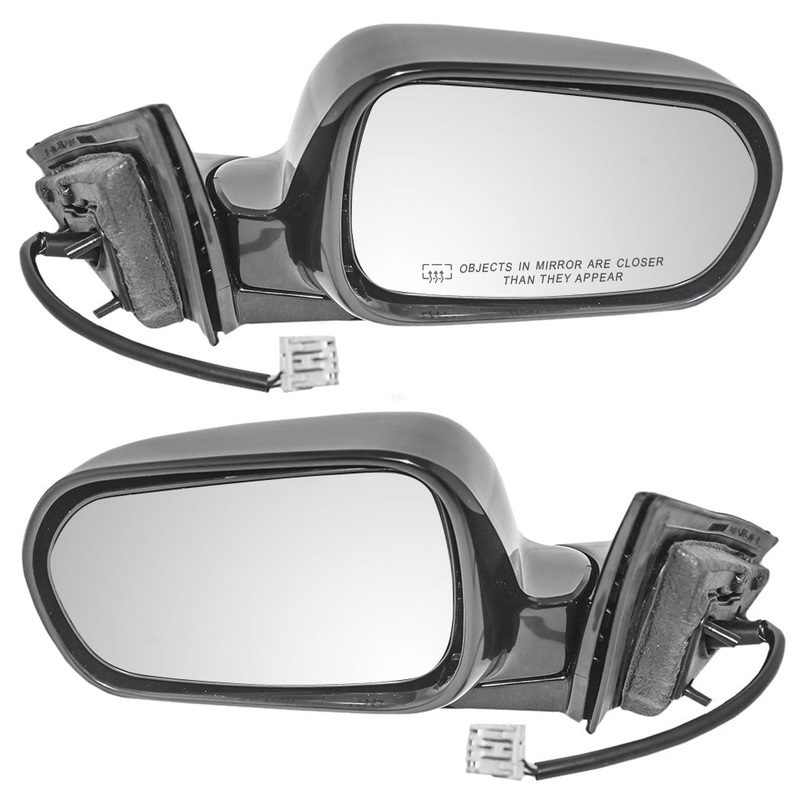 Brock Replacement Driver and Passenger Power Side View Mirror Heated Ready-to-Paint Compatible with 1999-2001 TL 76250-S0K-A11ZK 76200-S0K-A11ZK