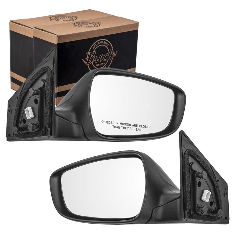 Brock Replacement Driver and Passenger Power Side View Mirrors Heated Signal Compatible with 2014-2016 Elantra Sedan 87610-3X690 87620-3X690