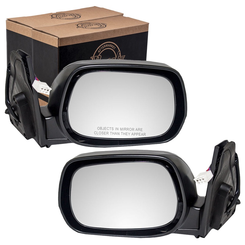 Brock Replacement Driver and Passenger Power Side View Mirrors Ready-to-Paint Compatible with 2001-2005 RAV4 8794042730 87910-42790