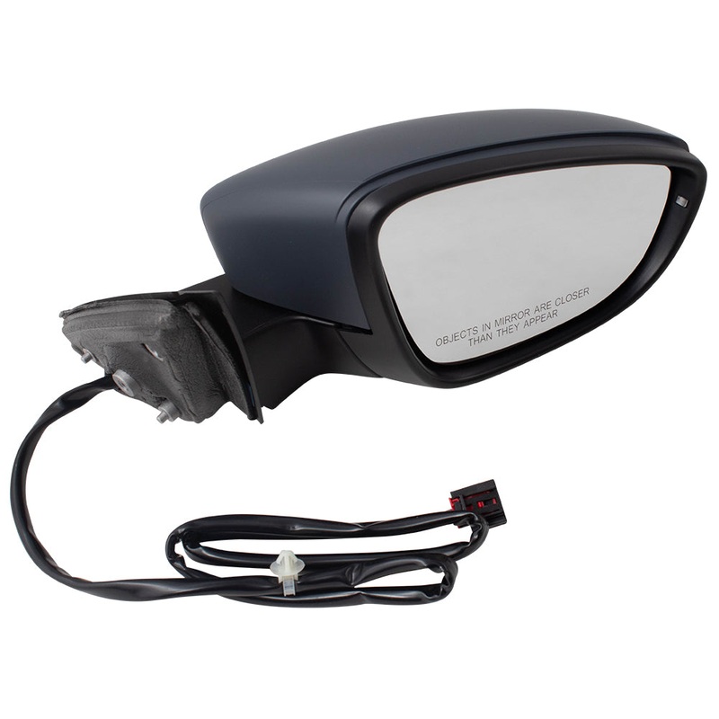Brock Replacement Passengers Power Folding Side View Mirror Heated Signal without BLIS Compatible with 2016 2017 2018 2019 Passat 561857522AB