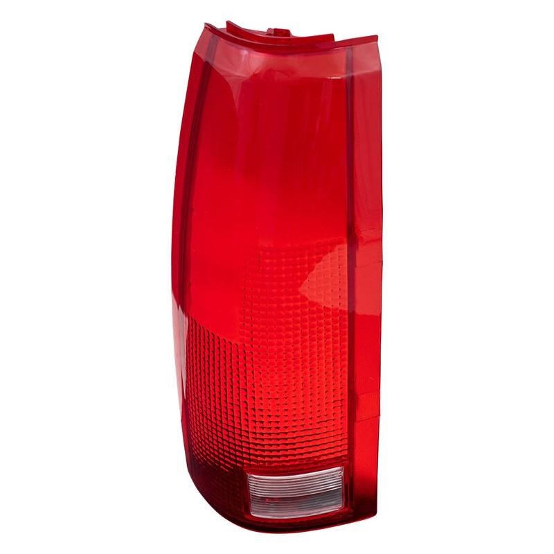 Brock Replacement Driver Tail Light Lens Compatible with 1988-2000 C/K Pickup Truck 16506355