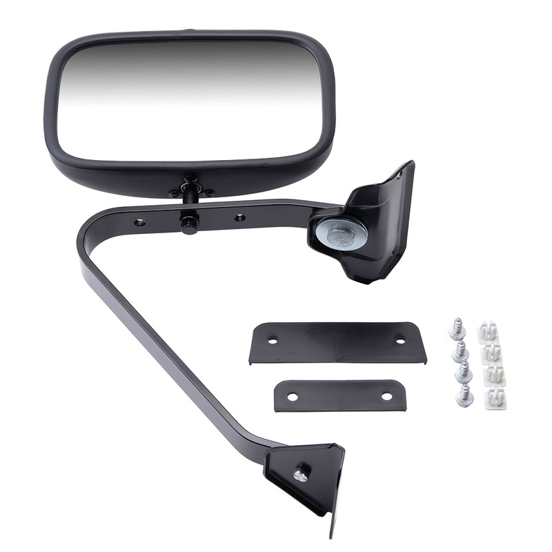 Manual Side View Mirror 5×8 Swing Lock w/ Plastic Housing Replacement for 1980-1997 Ford Pickup E5TZ 17696 B E5TZ 17696 D