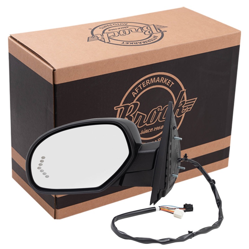 Power Folding Mirror fits 07-14 GM Pickup SUV Driver Heated Signal Puddle Lamp