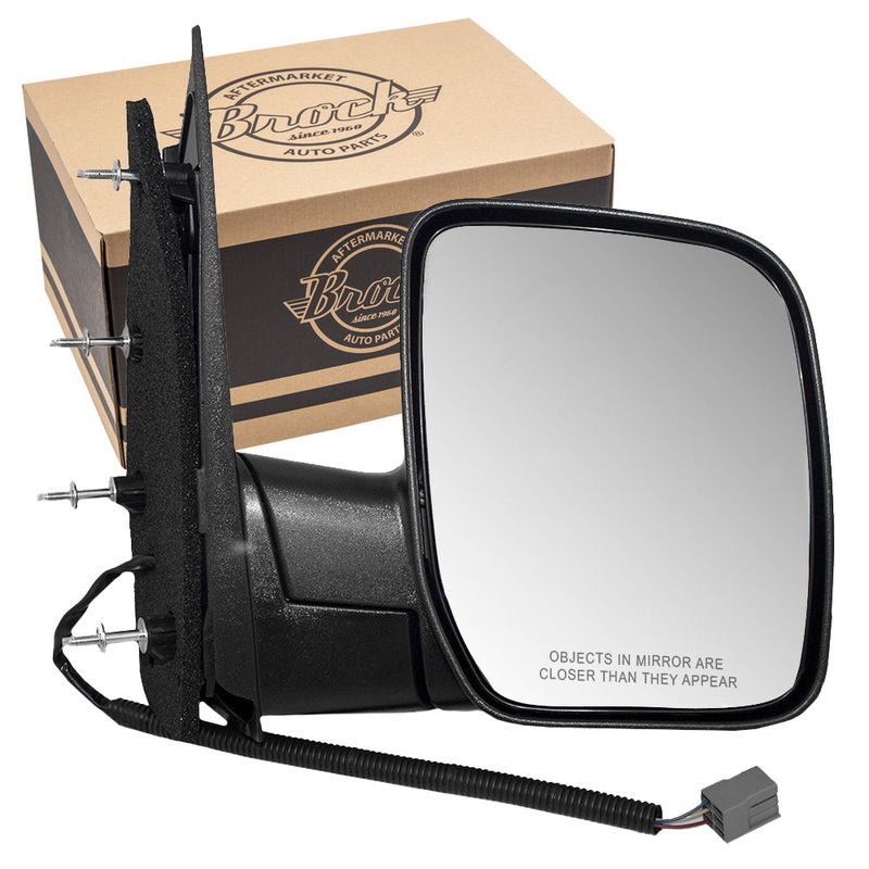Power Mirror fits 02-08 Ford E-Series Van Passenger Side Sail Type Single Glass
