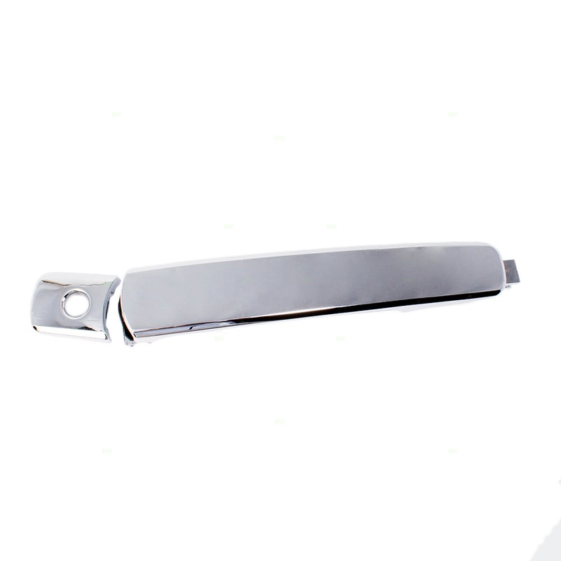 Brock Replacement for Drivers Exterior Outside Chrome Door Handle Front Left w/ Keyhole Compatible with 03-07 Murano 80640CA012
