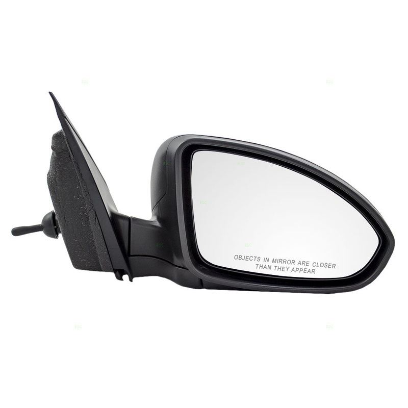 Brock Replacement Passenger Manual Remote Side Door Mirror Textured Compatible with 2011-2015 Cruze 2016 Cruze Limited