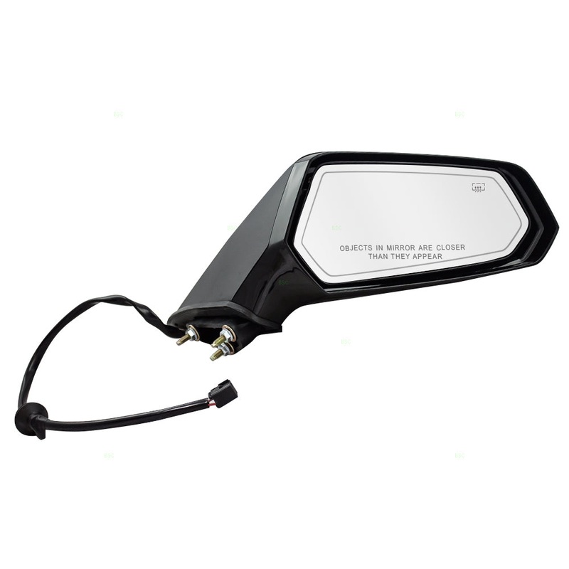 Brock Replacement Passenger Power Side Door Mirror Heated Compatible with 2010-2015 Camaro 92247464