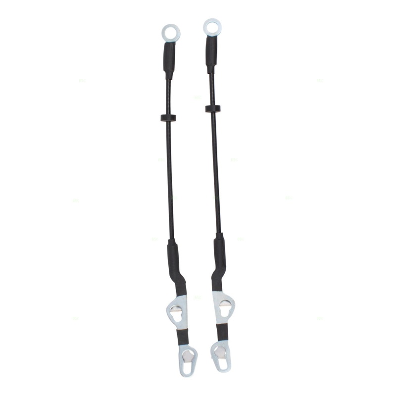 Brock Replacement Set Tailgate Cables w/Hardware Kit Compatible with 2004-2012 Colorado Canyon Pickup Truck 20817818