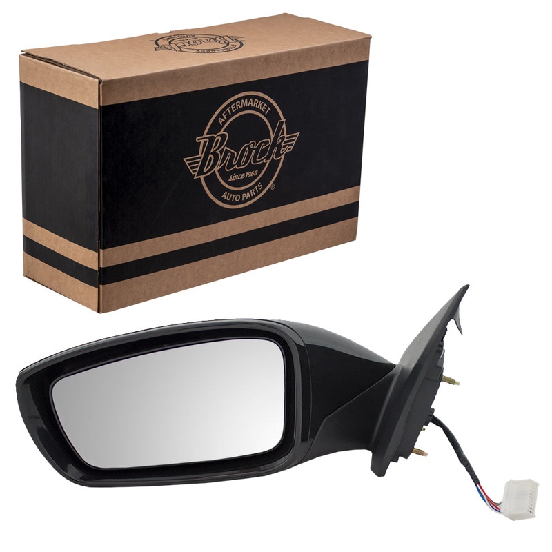 Brock Replacement Drivers Power Side View Mirror Signal Ready-to-Paint Compatible with 2011-2014 Sonata 876103Q100