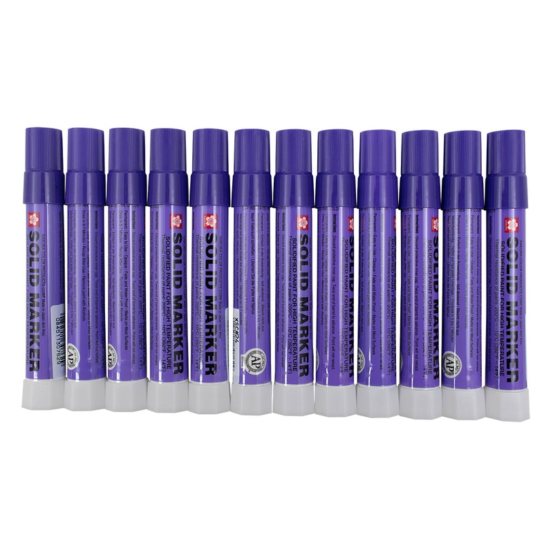 Sakura Solid Paint Markers Purple 12 Piece Set Dozen Auto Art Car Dealer Twist Up for Indoor & Outdoor Various Surfaces 14F – 392F