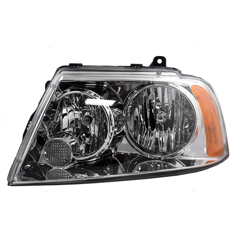 Brock Replacement Drivers Halogen Headlight Headlamp Compatible with 2003-2006 Navigator 6L7Z13008AB