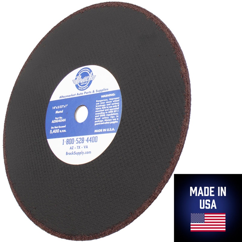 10 Pk 14″ Cutting Wheel Cut Off Ferrous Iron Metal Blade Disc 1″ Arbor Abrasive