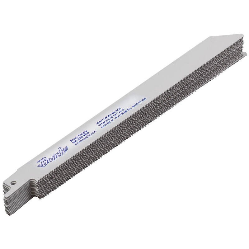 15 Pk Set Premium Bi-Metal Reciprocating Saw Blades 8″ x 3/4″ .035″ Plastic Non Ferrous Metal Wood for Industrial Shop Hobby DIY