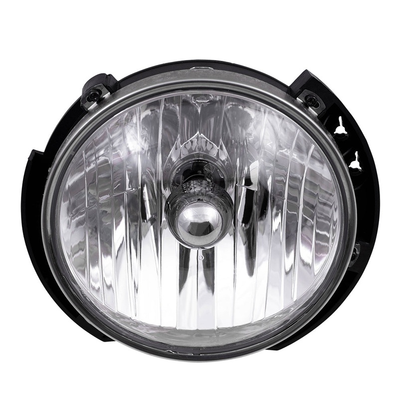 Brock Headlight Assembly fits 07-17 Jeep Wrangler & 18 Wrangler JK Driver Halogen Lamp