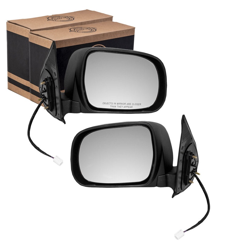 Brock Replacement Driver and Passenger Power Side View Mirrors Ready-to-Paint Compatible with 05-11 Tacoma Pickup Truck 87940-04190-C0 87910-04180-C0