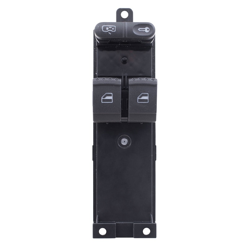 Brock Replacement Drivers Power Front Window Master Switch 2 Buttons Compatible with 1999-2006 Golf 2-Door 1J3 959 857 B