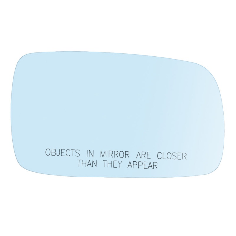 Brock Replacement Passenger Side Blue Tinted Mirror Glass & Base with Heat without Split Glass Compatible with 1999-2007 Golf 1999-2005 A4 1998-2004 Passat 1999-2002 Cabrio 1996-2001 A4 1J1 857 522 J