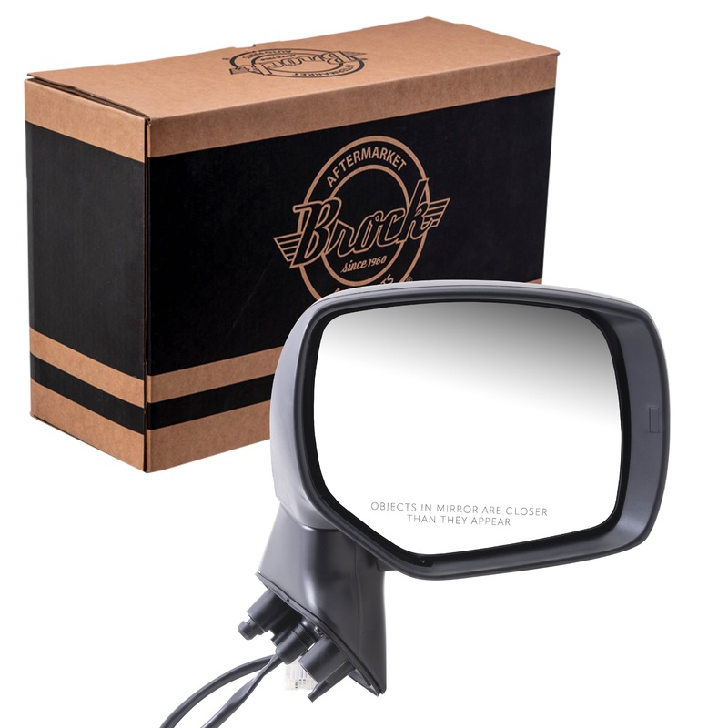 Brock Replacement Passengers Power Side View Mirror Ready-to-Paint Compatible with 2014-2018 Forester SUV 91036SG011 91059AJ200